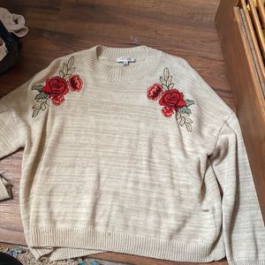 Rose Crop Sweater